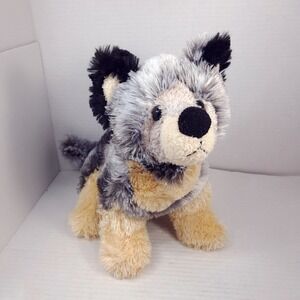 Defenders of Wildlife Wolf Plush grey gray tan husky dog Stuffed Animal fluffy